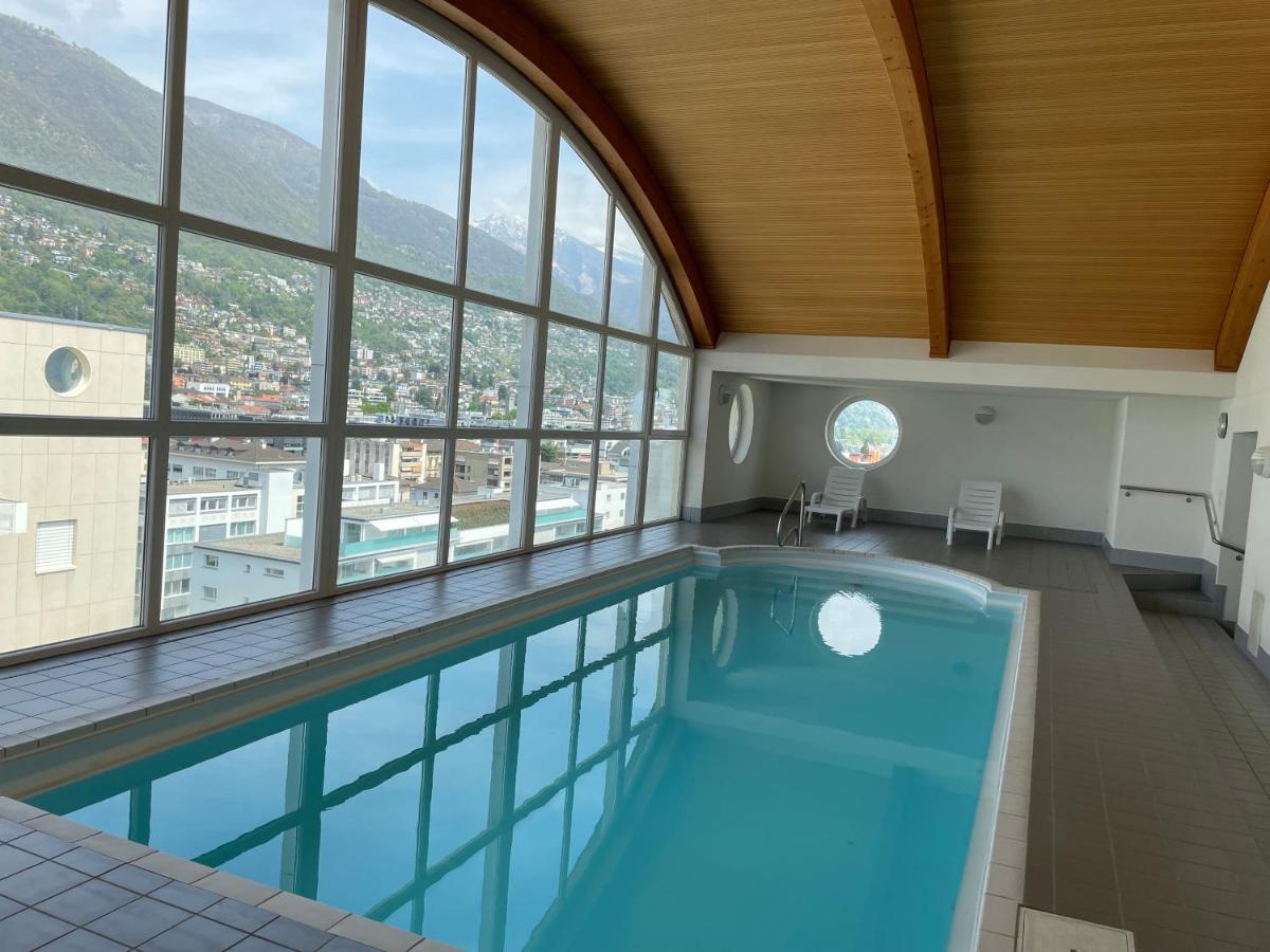 Appartamento 2,5 con piscina nel CUORE di Locarno Esterno foto